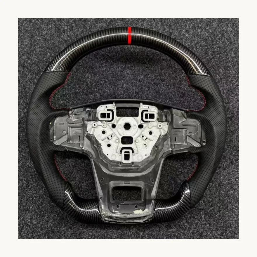 Mercedes Bronco Gloss Carbon Fiber Wheel — Custom Steering Wheel