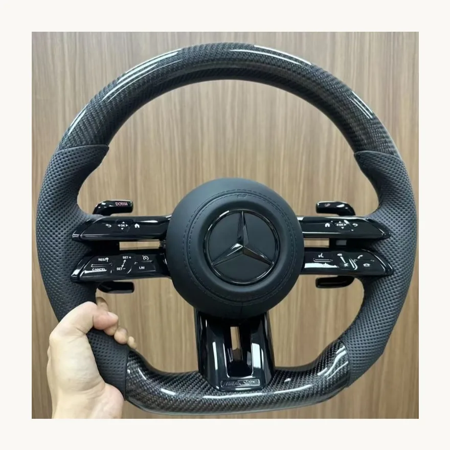 Mercedes W204 Carbon Fiber Steering Wheel — Custom Steering Wheel