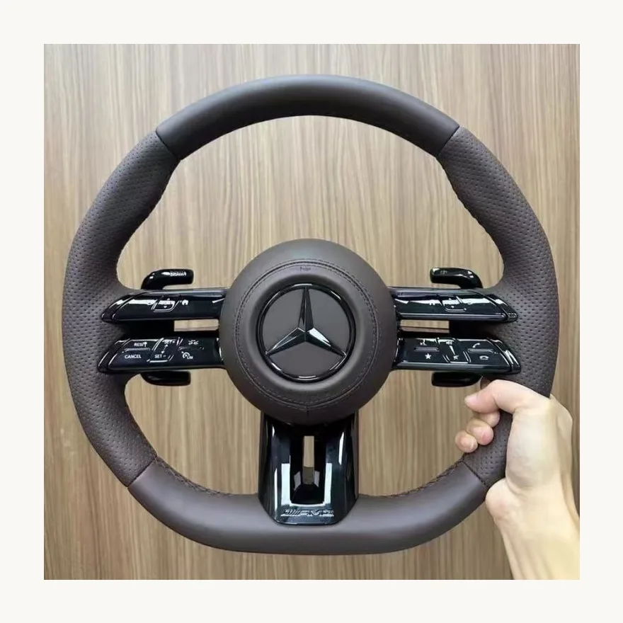 Mercedes W211 Leather Steering Wheel — Custom Steering Wheel